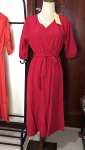 ANNESHOP88 Women Casual Dress With Belt