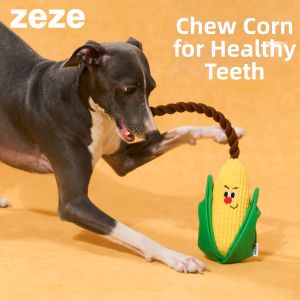 zeze | Durable Teeth Cleaning Tug-of-War Squeaky Pet Rope Toy