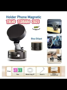 Magsafe Car Phone Universal Holder Hp Vacum Magnet Hp Universal Vakum Magnet 360 Rotate Adjustable Phone Vacuum Desk Car Magnetic Holder Dashboard Mobil