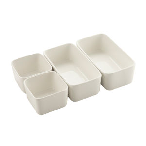 Simple Ceramic Small Square Bowl for Snacks Desserts Hot Pot Dipping Sauce Salad Fruit Dish Japanese Style Pure Color Bowl