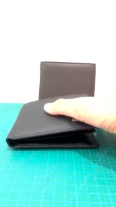 Jinbaolai 8041 Dompet Uang Lipat Tebal Pria Bahan Kulit Sapi Ada Tempat Koin Muat Banyak Cash