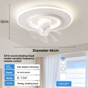 Chigo | Ultra Thin Ceiling Swing Fan Light Modern Home Use Inverter Quiet