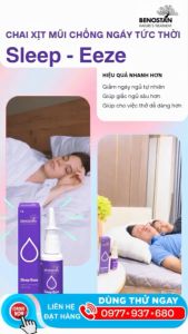 Xịt chống ngủ ngáy Benostan Sleep- Eeze