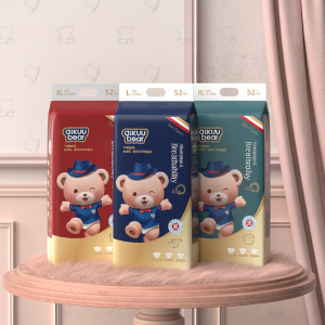Ultra Thin Breathable Baby Diapers Aikuu Bear