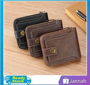 Jannah Dompet Pendek Pemegang Kad Lelaki ( Star Men Coin Short Purse Multi-slot Card Holder Wallet  ) 12Y6