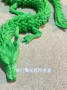 3D Articulated Dragon Toy Mainan Fidget Naga Kristal Artikulasi Articulated Dragon Model