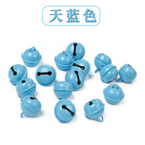 Paint Candy Color Metal Bell DIY Pet Keychain Pendant Accessories 22mm Color Little Bell Shape