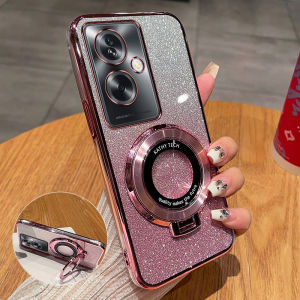 Oppo A79 Vỏ Điện Thoại Silicon Sáng Tạo Bộ Bảo Vệ Thời Trang Sang Trọng Có Giá Đỡ Từ Tính Cao Su Mềm Thiết Kế Chống Rơi