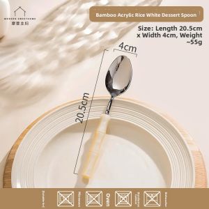 MODERN SWEETHOME | Food-Grade 304 Stainless Steel Long Handle Spoon for Melon