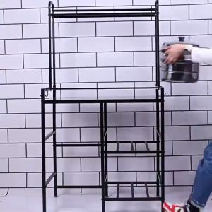 Gas Stove Stand Rack Kitchen Heavy Duty Gas Tank Holder Kitchen Organizer Gas Stove Stand with Lpg Roller
