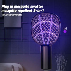 New USB Foldable Light Lure Mosquito And Fly Swatter