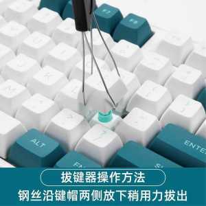 Mechanical Keyboard Key Puller Shaft Puller Key CAP Change Shaft Two-in-One Plug-in Steel Wire Shaft Body Game DIY