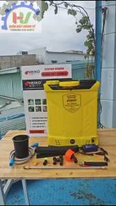 Bình Xịt Điện HEIKO 20 Lít 1 Bơm (Có Đảo Nước). Motor Đảo Chạy Cực Êm. AQ 12V-8AH. Bảo hành 12 tháng