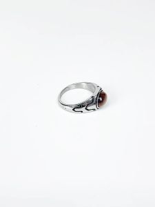 Original Design Titanium Steel Ring Lapis Lazuli Gemstone Mens Minimalist Luxury Cold Style Womens Trendy New 2024 Model