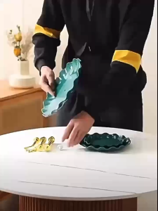 Rak Kue Susun 3 Tingkat Plate Display Stand Elegan / Rak Kue Dan Buah Multifungsi