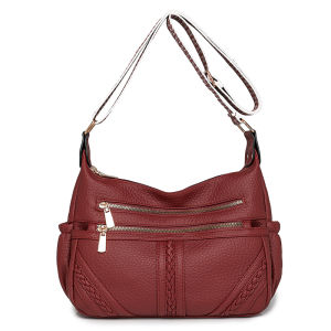 TANFAN | Commute-friendly Fashionable Soft Leather Shoulder Bag