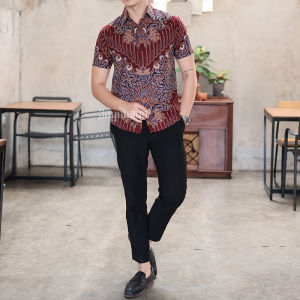 Jayabaya Batik ARZAQUNA Kemeja Katun Lengan Pendek