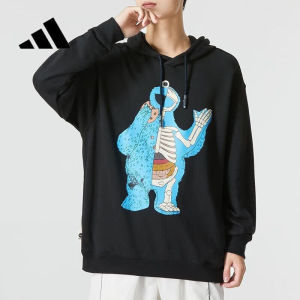 adidas | Hooded Loose Printed Hoodie for Spring and Autumn