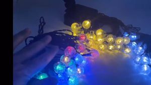 TOYA 12/22m 50LED/100LED Dây đèn Led năng lượng mặt trời Cherry ball bi bọt bọt nước trang trí sân vườn cảnh quan ngoài trời