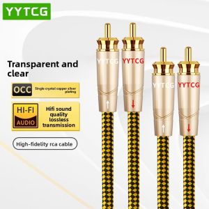 YYTCG | Audio Connection Cable for Speakers Amplifiers CD Players and Tube Amplifiers 2RCA