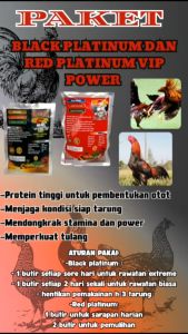 PAKET BLACK PLATINUM 12 BUTIR + RED PLATINUM VIP POWER 16 BUTIR - Jamu Ayam