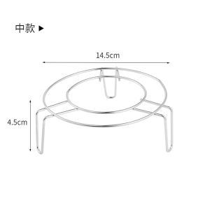 Stainless Steel Steamer Pan High Leg round Steaming Tray Steamed Buns Triangular Steaming Rack Steaming Grid Single Layer