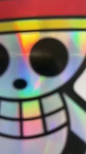 Stiker Hologram Gerbang Genshin ukuran 7 cm