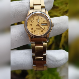 Seiko 4206-0860 Gold Vintage Second Original | Jam Tangan Wanita Preloved