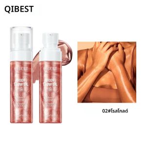 ไฮไลท์เตอร์ชนิดน้ำ บอดี้ ชิมเมอร์ ออยล์ ติดทนนาน ประกายวิ้ง ช่วยให้ผิวชุ่มชื้น ไฮไลท์หน้า ปรับรูปหน้า ให้ผิวกระจ่างใส