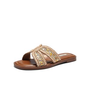Belle | Holiday Style Braided Flip Flops Women