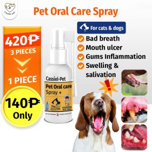 CASSIEL PET Pet Dental Mouthwash Oral Spray for Cat and Dog - 30ml