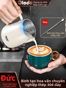 Olodo | Food-Grade 304 Stainless Steel Latte Art Pitcher Professional Milk Frothing Cup