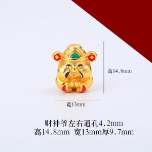 Cute Cartoon Style Baby Buddha Wealth God Send Wealth Child DIY Hand Bracelet Accessories Ancient Method Sand Gold Alloy Jewelry