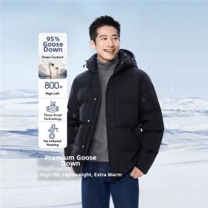 Giordano | Water Resistant Outdoor Warm Detachable Hood Down Jacket