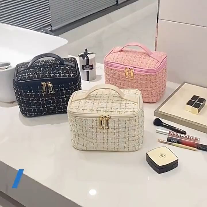 AlenaDay - Tas Make Up Kosmetik Simple Serbaguna Traveling Bag Kecantikan Premium Waterproof  TK19
