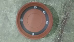 Đĩa Kê ấm tách trà hình hoa ban đẹp