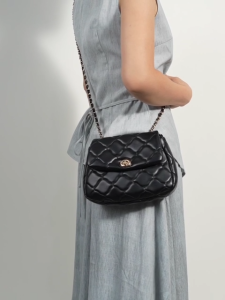 SeaGloca Rhombic Fashion Leisure Daily Small Sling Crossbody Chain Bag Versatile Summer Womens Shoulder Bag No 1069