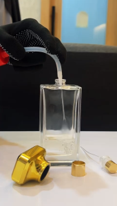 [ 1 PCS ] BOTOL KOSONG MINYAK WANGI 101ML PETAK CLEAR CAP T PRESS ( SJ40 )