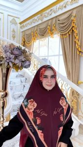Khimar Ceruty Printing Nabila Series: Khimar Tanpa Gamis