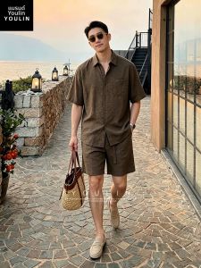 YOULIN | Resort Wear Linen Set for Men