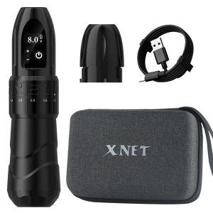 XNET | XNET F2 Wirless Tattoo Machine Pen 2.0-4.2mm Adjustable Stroke With Powerful Custom Motor 2400mAh Battery For Tattoo Artist