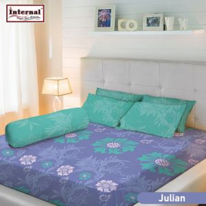 Sprei Internal Queen B2 160x200 Tinggi 25cm Bantal 2 Guling 2 - Motif Abstrak / Bunga / Geometri / Minimalis