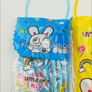 TAIYO Alat Tulis Set Anak Karakter Mika Pensil Penghapus Rautan Penggaris Pouch Perlengkapan Sekolah