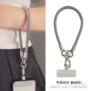 High-End Woven Short Phone Strap Fashionable Simple Outdoor Mens Handheld Chain Shell Durable Nylon Material Mobile Phone Accessories