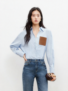 Vero Moda | Cotton Blend Loose Fit Dropped Shoulders Business Casual Style Classic Trendy Womens Shirt
