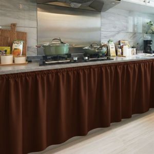 Plain na Kitchen Sink Curtain Geana Cloth Standard Size 58x 30 Inches