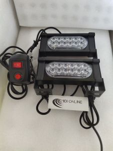 Lampu Strobo 12Mata Plus Controller - Lampu LED Strobo 12Mata Utk Convoi Mobil Motor Harga 1 Set