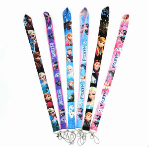 Frozen Princess Anna Elsa Cartoon Anime Lanyard