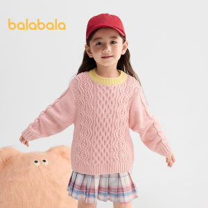 Balabala trẻ em áo len bé gái bé trai quần áo dệt kim