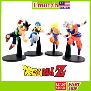 (NEW) Dragon Ball Z Action Figure 21cm Base Super Gogeta Goku Vegeta Broly Super Saiyan Blue Ultra Instinct Bola Naga